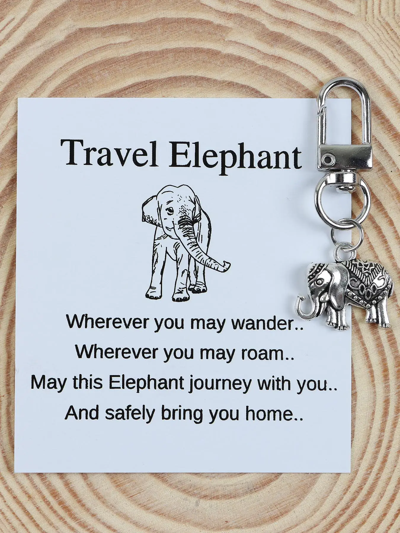 Cute Elephant Design Charms Keychain, Fashionable Metal Keychain for Women & Men, Trendy All-match Keychain for Birthday Lucky Gift, Keychains for Men