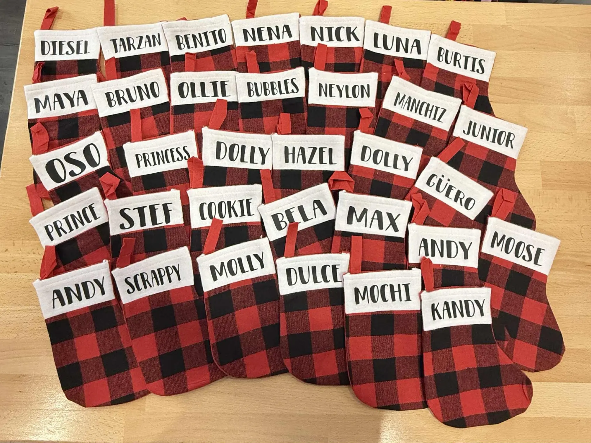Mini Christmas Stockings, ADD CUSTOM NAME IN NOTE SECTION