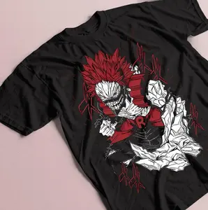 Red Riot (Kirishima) T-Shirt, BNHA Shirt, Unisex Tee, Heavy Cotton Tee, Anime Tee, My Hero Academia Shirt, Cosplay Costume