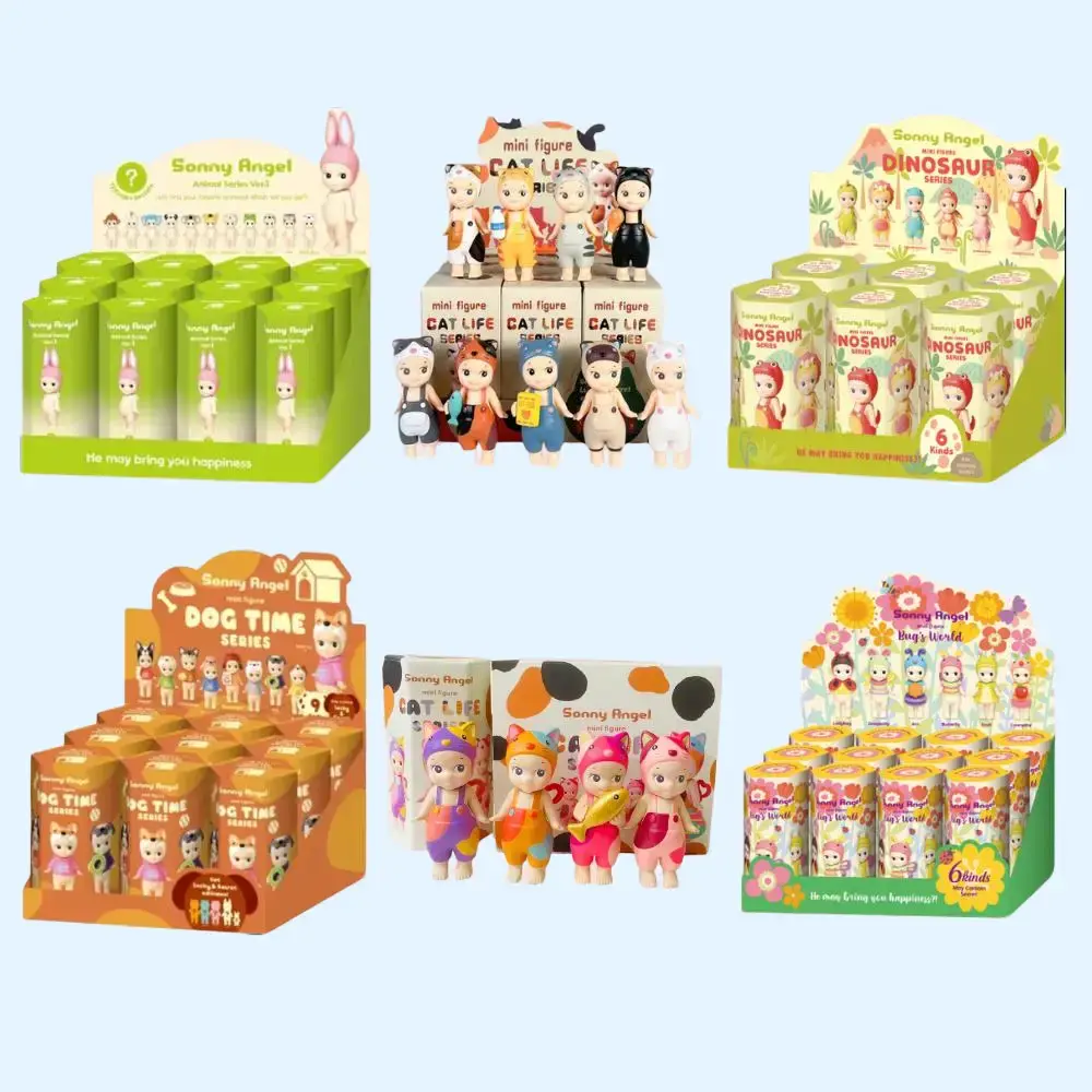 Sonny Angel Animal Collection Blind Box, Cat Series, Dog Time, Dinosaur Series, Bug's World, Kawaii Mini Figures