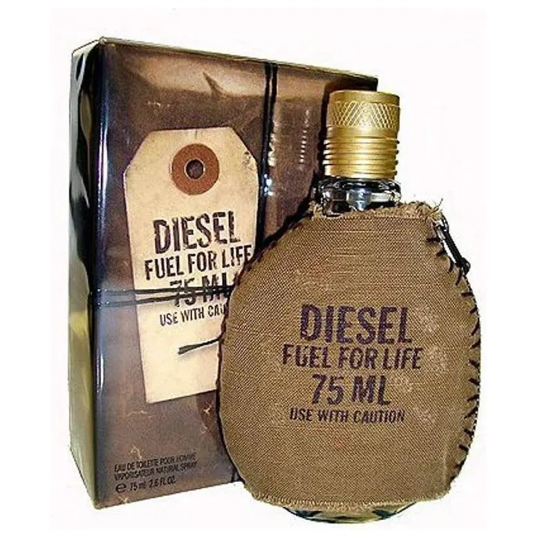 Diesel Fuel For Life Men's Eau de Toilette Liquid Spray, 2.5 oz (2 to 2.9 fl oz range) - Crisp Fresh, Energizing Fragrance That Energizes Mood, With Star Anise and Fruity Notes, Men's Fragrances