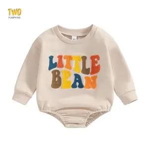 Newborn Baby Girl Boy Bubble Romper 3 6 9 12 18M Onesie Sweatshirt Long Sleeve Oversized Fall  Bodysuitt