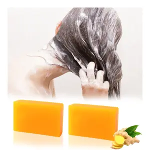 Shower and wash face Soap2（pcs）Lemon Turmeric Kojic Acid Soap   Organic Tumeric Soap for Face and Body Natural Orange Soap Bar for Home and Travel