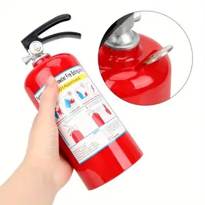 Fire Extinguisher Shaped Piggy Bank, Creative Money Saving Box, Plastic Coin Piggy Bank, Cash Coin Jar, Home Decor, Gift for Friends & Family, Ornaments