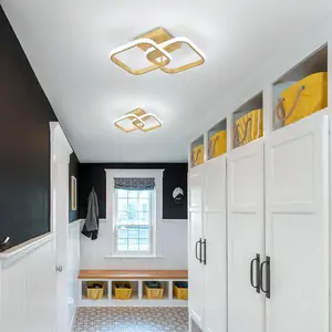 Nordic Ceiling Light for Hallway, Corridor, Entrance, Modern Creative Design, Simple Balcony Lamp, Luxurious Square Decorative Lighting