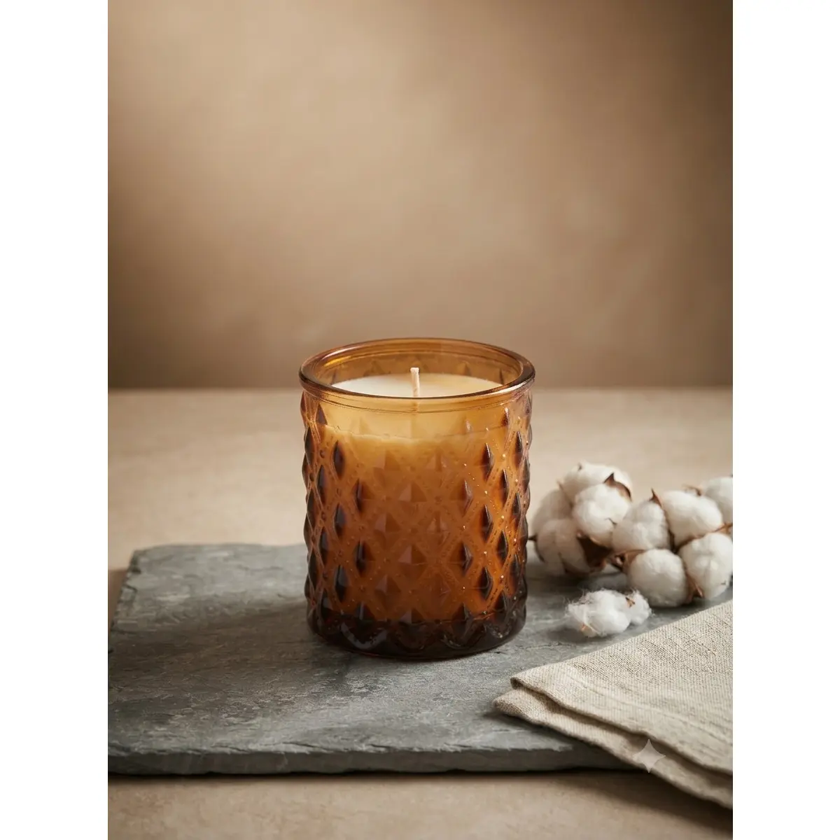 Fresh Cotton Scented Jar Candle – Small 5 oz Natural Soy Wax | SOMA HOME