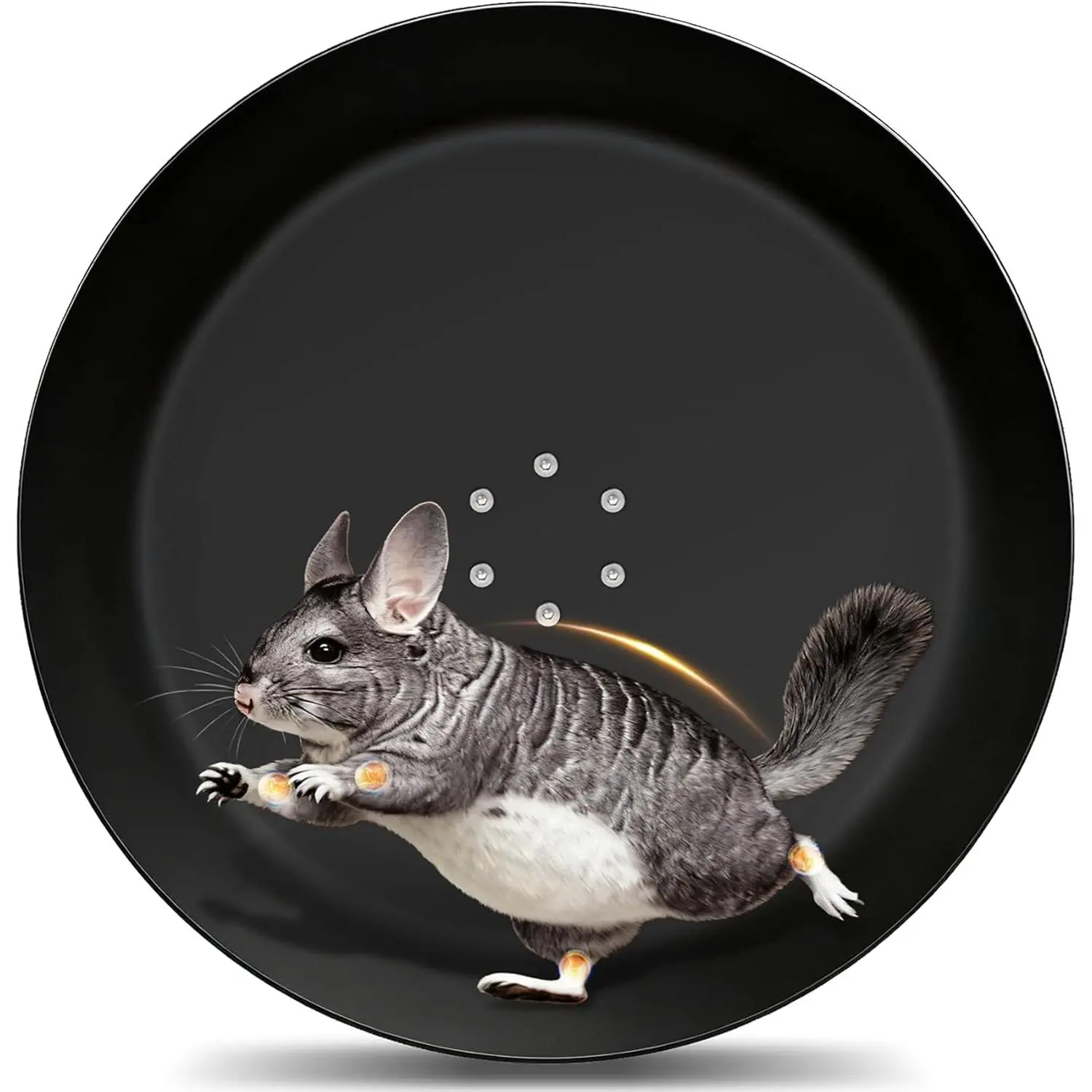 15-in Aluminum Alloy Exercise Wheel for Small Pets, Ultra-Quiet Wide-Track Running Wheel for Chinchillas, Durable Easy-Clean Design, 15 Inches