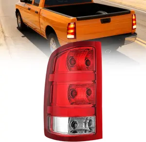 Nilight Automotive OE-Style Driver Side Taillight Assembly, Rear Lamp Replacement for 2007-2013 GMC Sierra 1500, 2500HD, 3500HD with Brake Function