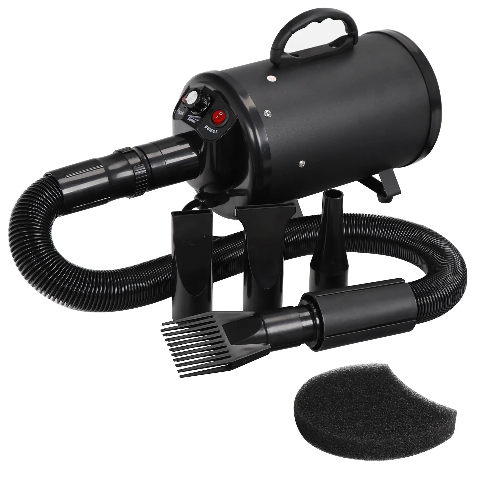 Segawe 2400W Pet Hair Dryer - Low Noise Grooming Hair Tool with Blaster Mode, Quick Drying, Flexible Hose, Portable for Dog Grooming, Hair Tools,summerwins
