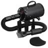 Segawe 2400W Low Noise 110V Pet Hair Dryer for Dog Grooming - Grooming Products with Blaster Mode, Efficient Drying, 1x Hose, 2 Filters, Variable Speed, Flexible Hose, Vertical/Horiz. Use, Lightweight, 14x6.5x8in Body Fits Small Spaces
