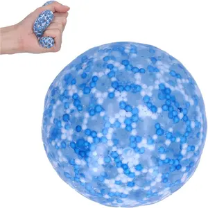 Cryfokt Stress Relief Squeeze Ball TPR Soft Stretchable Decompression Fidget Toy for Anxiety Anger Tension Relief, Hand Exercise Therapy Ball Improve Hand Eye Coordination for Kids Adults Age 3+