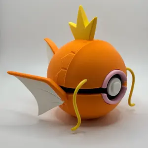 Decorative Magikarp Themed Pokeball - Perfect for Pokemon Fans