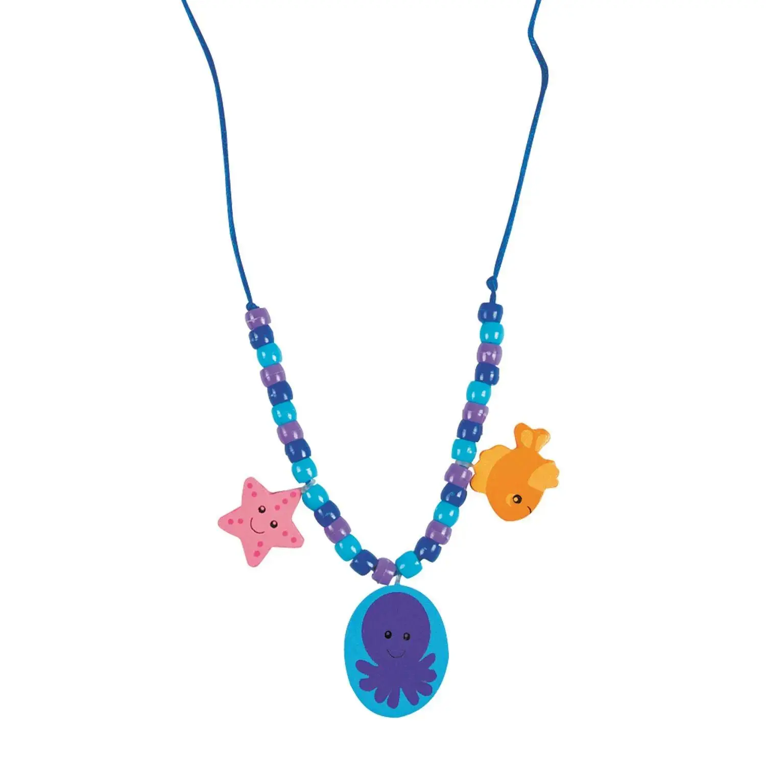 Under The Sea Beaded Necklace Craft Kit - Craft Kits - 12 Pieces