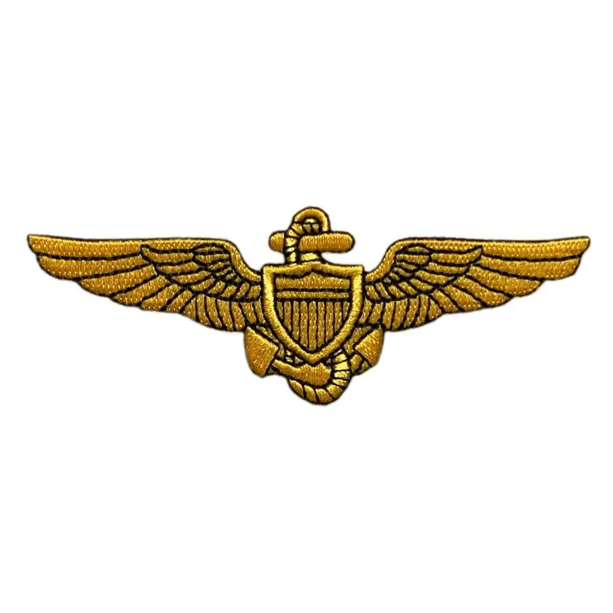 Naval Aviator Pilot Wings Patch [Iron on Sew on 4.0 X 1.5 -PW5]
