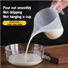 Kitchen Measuring Utensils 1L (33.82oz) Graduated Food-Grade Plastic Measuring Cup Set (2 Pieces) - Long-Mouthed, Funnel Shape, Easy-Read Graduated Markings, Easy-Pour Baking Portion Measurement Tools