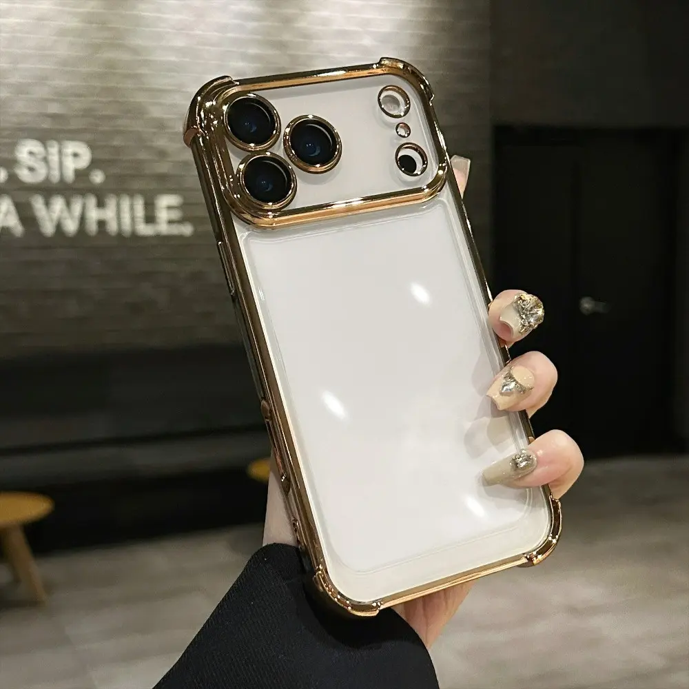 Available in 5 Colors, Protective Transparent Phone Case for iPhone 17/16/15/14/13/12/11 (Pro/Pro Max/Plus/Air) with Reinforced Corners for Drop Protection and Camera Lens Cover, Wear-Resistant, Durable, Long-Lasting Anti-Yellowing, Suitable for Scenarios