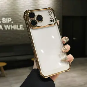 Available in 5 Colors, Premium Transparent Phone Case for iPhone 17/16/15/14/13/12/11 (Pro/Pro Max/Plus/Air) with Reinforced Corners for Drop Protection and Camera Lens Cover, Wear-Resistant, Durable, Long-Lasting Anti-Yellowing, Suitable for 15 Scenarios