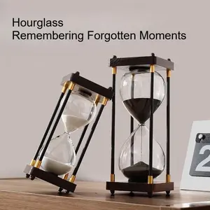 Retro hourglass ornament 30 minutes 60 minutes hourglass latest high-end anti-drop learning timing portable hourglass, study office ornament, premium gift