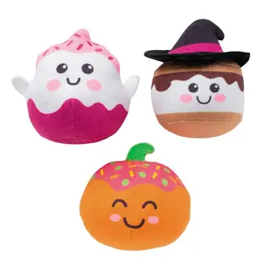 3 1/4" – 3 3/4" Halloween Sweet Treats Stuffed Characters - 12 Pc.