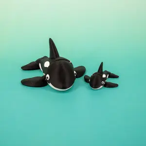 Pocket Pal: Orca Whale Fidget Figurine Desk Collectible