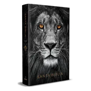 Reina Valera 1960 Spanish Holy Bible - Handy Size, Large Print, Hard Cover, Lion of Judah, with Full-Color Photographs, 5 Ways Christians Can Show Support for Israel, Church Resource