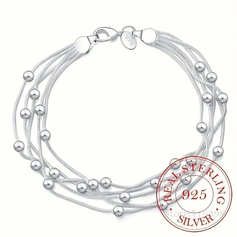 Unisex Minimalist Look Jewelry Bracelet - 8 in/20 cm Silver, Allergy-Free PVC, Elegant Basic Design, Comfortable Fit, Ideal for Daily Wear & Parties, Perfect Anniversary Gift