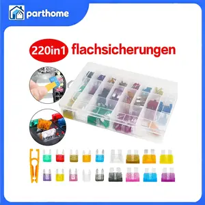 220pcs Mini Blade Fuse Assortment For Car Motorcycle SUV FUSES Kit APM ATM US