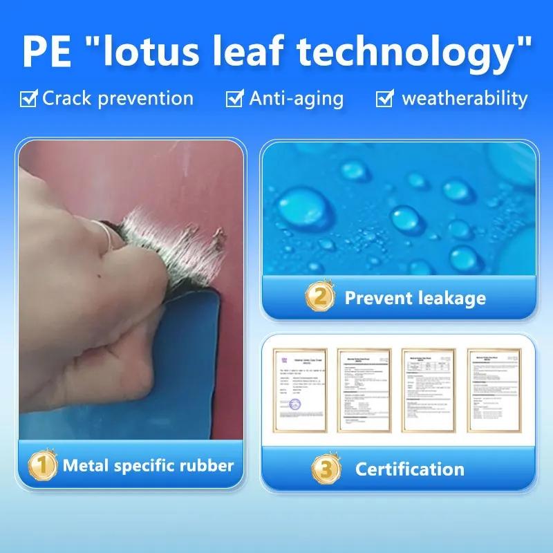 10m Long 10cm Wide Waterproof Roofing Tape, Durable and Flexible Adhesive for Leak Repairs, Waterproof Caulk Tape, Ideal for Home and Outdoor Use, Strong Adhesive