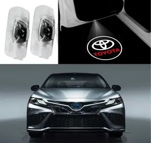 Car Door Lights Logo Projector Compatible with Toyota Highlander/Camry/4runner/Sienna/Corolla/Tundra/Prius/Venza/Prado/Sequoia/Reiz/Previa/Alphard Model, 3D LED Car Welcome Projector Lights Automotive