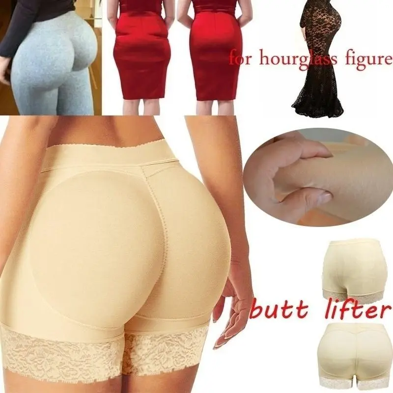 Women Shapewear Body Shaper And Buttock Lifter Enhancer Fake Butt Padded Panties Hip Lift Sculpt And Boost Lace Up Highwaist Girdle Plus Size Womenswear Compression Basic Black Minimalist summerwins