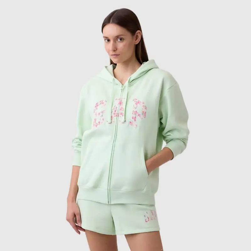 gap grey zip up hoodie - TikTok Shop