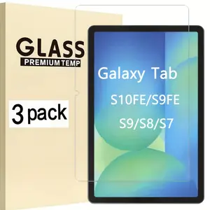3-piece set for S7/S8/S9/S9FE/S10/S10FE 11inch - Full protection, anti-scratch design, device safety, screen protector, simple design, durable glass, high-quality materials, screen protection