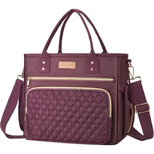 Large Women Lunch Bags for Work Insulated/Insulated Adult Lunch Box for Womens/Nylon Thermal Lunch Bag for Women/Leakproof Cooler Lunch Tote Bag with Storage Pocket (Mirage Purple)