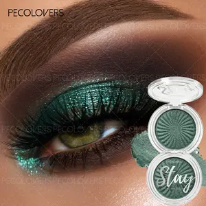 Single Color Eyeshadow Palette with Glam Pack Glitter & Shimmer - Waterproof & Sweat-Resistant, Soft Blendable Formula for Music Festivals, Parties, Stage Performances