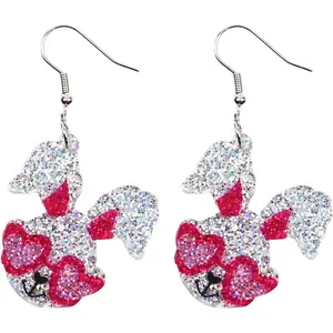 Household daily necessities Easter Drop Acrylic Earrings Cute Bunny Egg Rabbit Colorful Flower Animal Dangle Spring Earrings for Women
