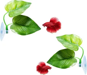 2 Pack Betta Fish Leaf Pad Improves Betta's  by Simulating The  Habitat - , , Comfortable Rest Area for Fish Aquarium Ornaments