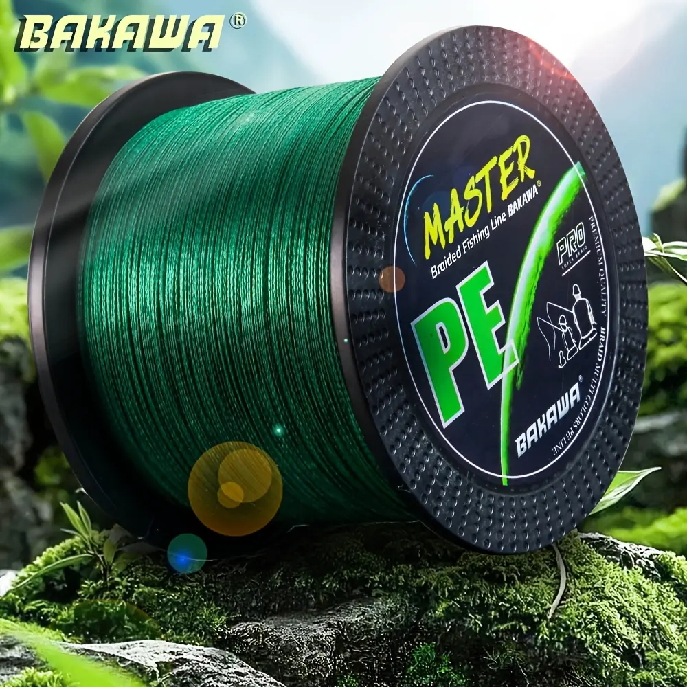 Akawa 1000m X4 Braided Fishing Line, Fishing Gear, Fishing Equipment, Fishing Tackle, Fishing Stuff, Durable & Super Smooth, Wear-Resistant, Ideal for Multiple Water Bodies, Single Pack