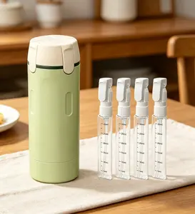 4 in 1 Travel Dispenser Bottle, Leakproof & refillable toiletry containers. Compact portable design holds shampoo, lotion and cosmetics, ideal travel essentials for men and women.boujee kitchen gadgets