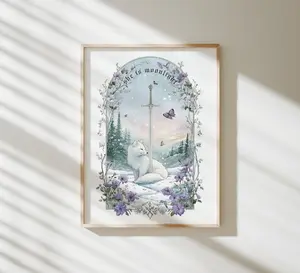 Quicksilver Art Print, She Is Moonlight, Callie Hart, Fantasy Sword Art, Fantasy Bookish Wall Art Poster, Romantasy Poster Prints