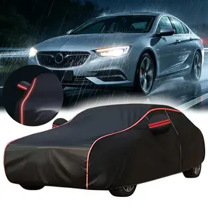 for Buick Regal 6 Layer Heavy Duty Car Cover, All Weather Waterproof Dust Snow UV Resistant Protection, Indoor Outdoor Anti Scratch Full Exterior Cover, Glow In The Dark Black Car Cover