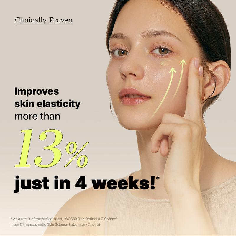 [COSRX Official] The Retinol 0.3 Cream (20ml) | 0.3% PURE RETINOL BOOST SKIN ELASTICITY & FIGHTS FINE LINES, EYE WRINKLES Comfort Skincare