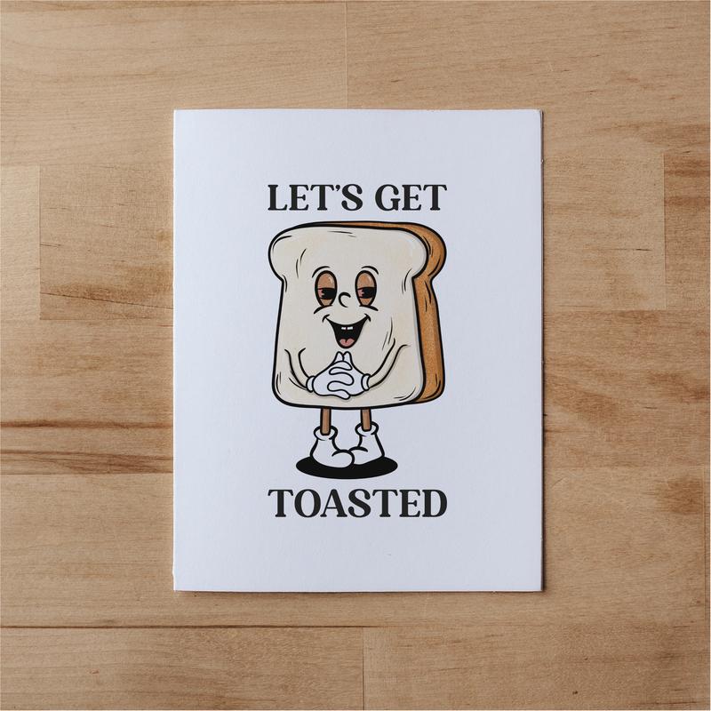 Let’s get toasted - SkateBuddy Greeting Card | humor card | Birthday | Sticker | For Her | For Him | Stoner | Stoner Kit | Gift for stoners