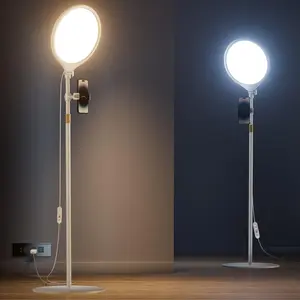 10.5" Ring Light with Stand and Phone Holder - 72" Tripod for  with Light, Professional Led Ringlight for Video Recording/Make up/Streaming, Full Screen Light Ring for YouTube,  (White)