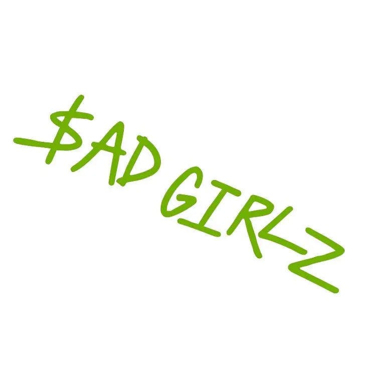 Sad Girlz Vinyl Decal Sticker UV & Waterproof Bumper Window Laptop Automotive Water Bottle Gift accessories – LIME GREEN 5.5"