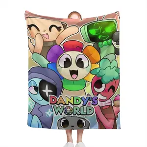 Dandys World Print Blanket For Men Women Warm Cozy Fluffy Throw Blankets For Bedx60 Inches Multiple Sizes