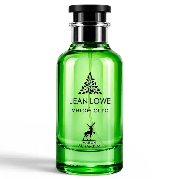 Lattafa Jean Lowe Verde Aura 100ml EDP Original Perfume - Aromatic, Scented Unisex Fragrance Bottle, Elegant Scent, Gifts for Him, Ideal for Fragrance Enthusiasts