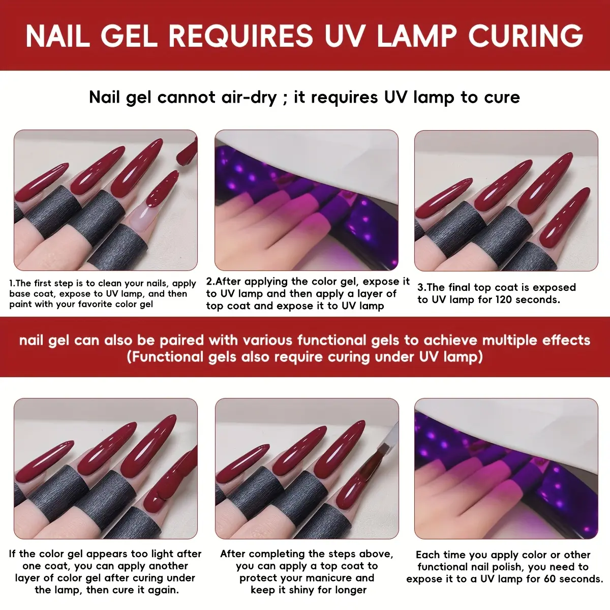 XEIJAYI Square Bottle Gel Nail Polish, 9 Colors — New Trending