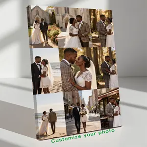 Custom Photo Canvas Painting Frame - Creative Wall Art | Digital Printed Photos on Canvas | Transform Anniversary Photos into Romantic Decor | Ideal for Bedroom, Gifts for Lovers | Vivid Colors - Sweet Gift! family Personalized canvas print