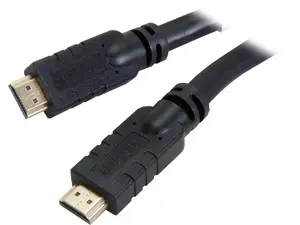 StarTech.com HDMIMM80AC 80 ft. Black Connector A: 1 - HDMI Connector, Male  Connector B: 1 - HDMI Connector, Male Active High Speed HDMI to HDMI Cable Male to Male