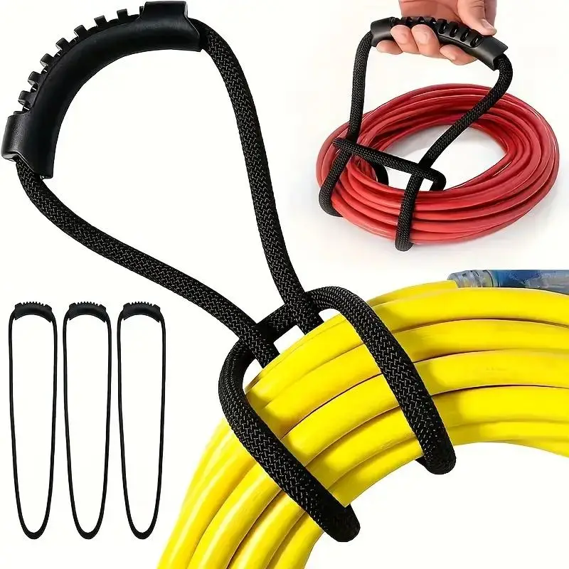 Storage Strap with Handle, 3counts/set Cord and Hose Holder, Space Saving Water Hose Organizer for Home, Garage, Boat, RV, Summer for Gift